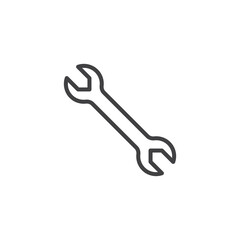 Wrench line icon