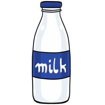 recommend clip art: Milk Bottle Traditional Glass Vector Illustration