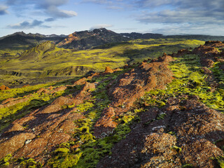 Rjupnafell, Myrdalsjökull, Fjallabak, Südisland, Island