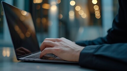 Person with Laptop Symbolizing Technology and Digital Innovation, Laptop, technology, person