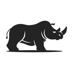 Rhino Logo template Isolated. Brand Identity. Icon Abstract Vector graphic