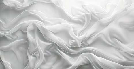 Obraz premium Fashionable Fabric: White Sheets and Curtains in Trendy Styles Generative AI