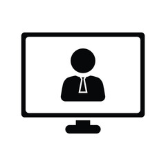 online business man icon