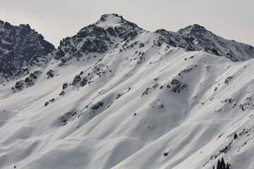 ski resort in the mountains