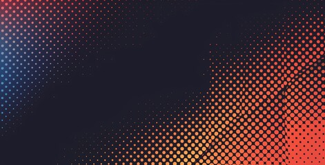 Glowing Orange Dots on a Black Background: A Trendy and Eye-catching Image for Adobe Stock Generative AI