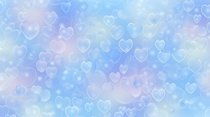 Blue Valentines Day Heart Bokeh Background, Valentines Day, heart, bokeh