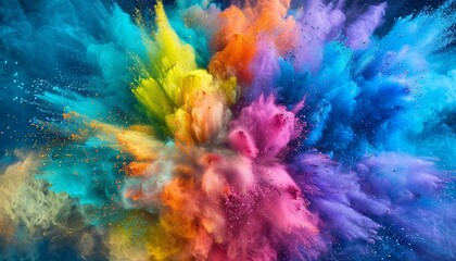 Fototapeta na wymiar Colorful Explosion of Pride: Celebrating LGBTQ+ Pride Month with Vibrant Colors Generative AI