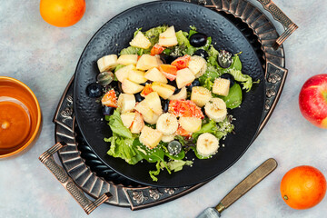Delicious oranges fruit salad