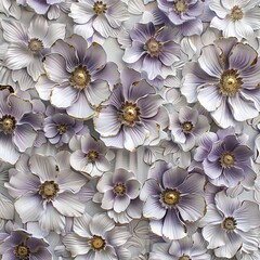 Purple Flower Power A Monthly Celebration of Flower Beauty Generative AI