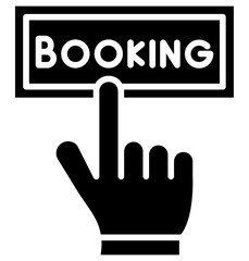 Obraz premium Online Booking Icon