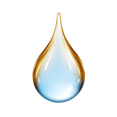 Oil droplets, clear and transparent liquid drops, isolated on a transparent background. PNG cutout or clipping path
