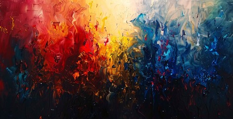Obraz na płótnie Canvas Colorful Abstract Artwork with a Pop of Color Generative AI