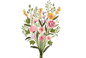 Flower vector ,bouquet of flowers isolated