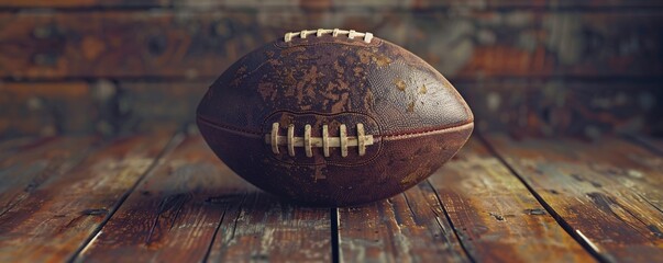Leather Football with a Modern Touch A Blend of Vintage and Contemporary Design Generative AI