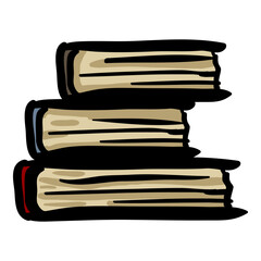 Books Hand Drawn Doodle Icon