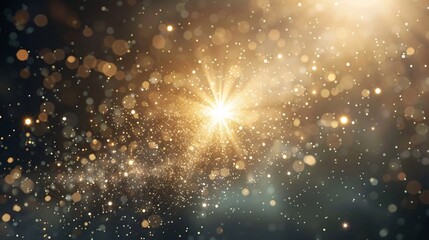 Golden Glow of the New Year A Sparkling Celebration Generative AI