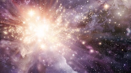 Galaxy Glow A Celestial Splash of Light Generative AI