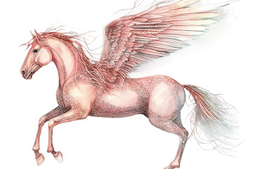 Obraz na płótnie Canvas illustration Pegasus created technology
