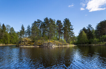 The coast of Lake Ladoga - 757880834