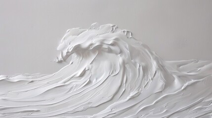 Wave of the Month White Wave Art Generative AI
