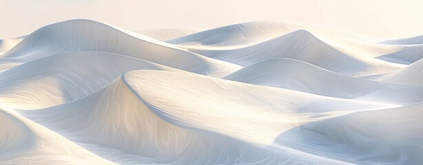 Sand Dunes in White A Perfect Blend of Creativity and Nature Generative AI