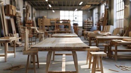Furniture manufacturing workshop