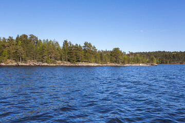 The coast of Lake Ladoga - 757881486