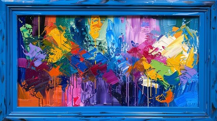 Colorful Chaos A Painter's Palette of Paint Splatters Generative AI