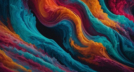 kaleidoscope of colorful waves
