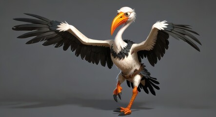 Fototapeta premium Beak to the West: A Feathered Felon