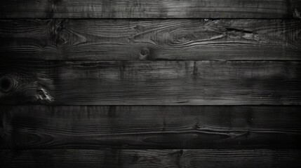 Black grunge wood panels. Dark wooden texture. Top view