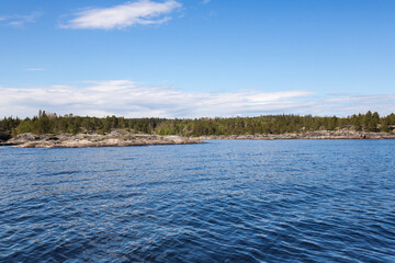 The coast of Lake Ladoga - 757883482