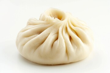Fresh and Flavorful Chinese Dumplings. Delicious and Savory Xiao Long Bao Dumplings with AI-Generated White Background