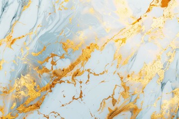 Gold Marble Closeup. A Detailed Hi-Res Texture of White and Gold Marble Surface