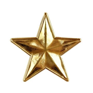 Gold Star Sticker. Isolated on White. Perfect for Achievements in Education, Creativity, and Learning