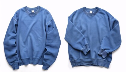 Fall Fashion Blue Sweater with Sleeves Generative AI