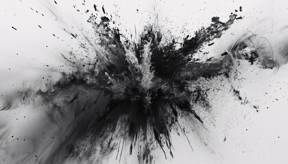 Explosion of Creativity A Black and White Blur of Artistic Expression Generative AI