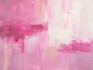 Pink Painted Wall with Paint Splatters Generative AI