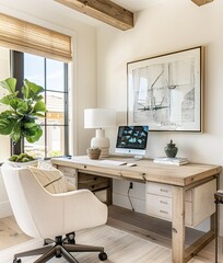 Modern Home Office A Blend of Style and Functionality Generative AI