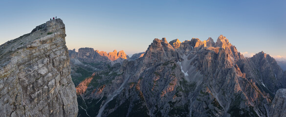 Obraz premium Oberbachernspitze, Neunerkofel, Südtirol, Dolomiten, Italien
