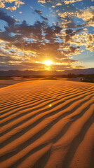 Naklejka premium Desert dunes at sunset