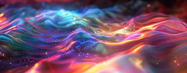 Colorful Waves of Light A Vibrant Tribute to the Monthly Solar Eclipses Generative AI