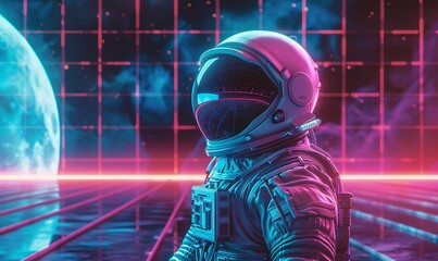 Astronaut in Space Suit Generative AI