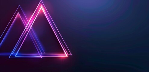 Pink Triangle on Purple Background A Celebration of LGBTQ+ Pride Month Generative AI