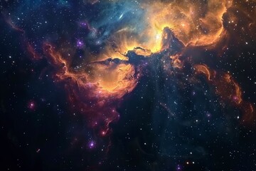 Obraz na płótnie Canvas Starfield - Elements of this Image Furnished by NASA - generative ai