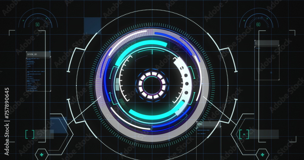 Poster image of data processing and scope scanning over grid
