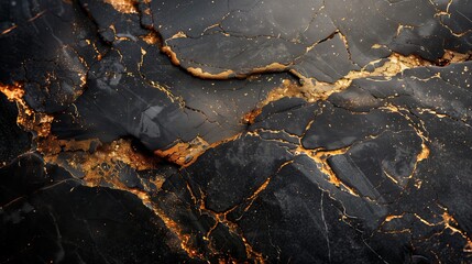 Marble background black and dark colors of with gold stripes
