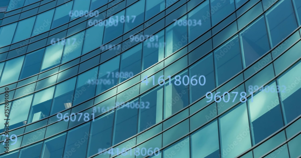 Poster image of data processing over building