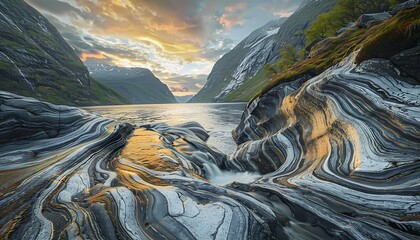 a captivating visual representation of Norway's natural beauty, using the Pentax K1000 camera to...