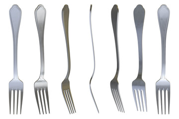 Chrome Fork Set